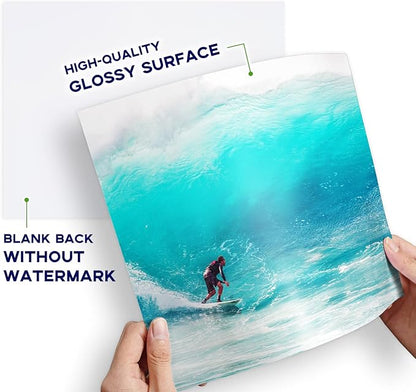 100 Sheets Glossy Photo Paper 8x10, Goefun 200GSM/54LB Inkjet Printer Paper - Image 4