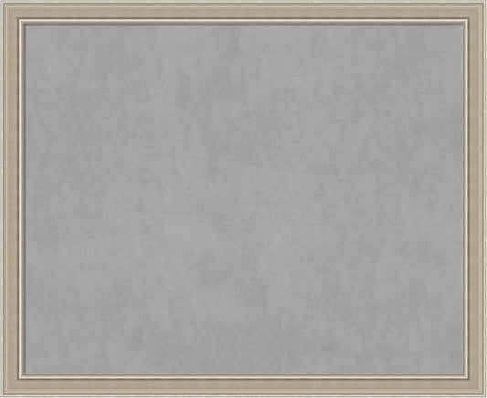 Amanti Art Silver Framed Magnetic Board 36x44 X-Large Vision Board by AmantiArt