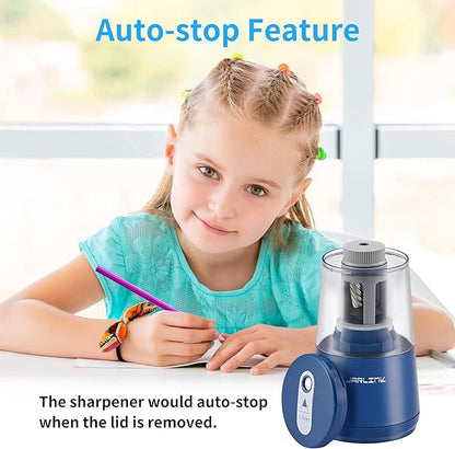JARLINK Electric Pencil Sharpener, Heavy-Duty Helical Blade to Fast Sharpen - Image 9