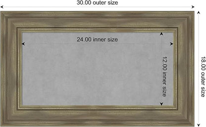 Amanti Art Grey Framed Magnetic Board 18x30 Small Vision Board - Image 4