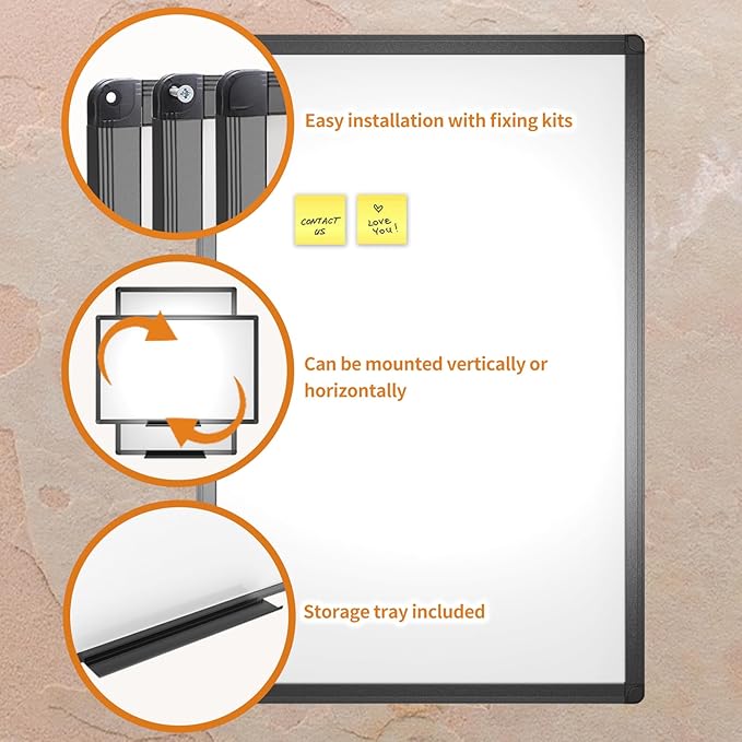 VIZ-PRO Magnetic Dry Erase White Board, 48 X 36 Inches - Image 4