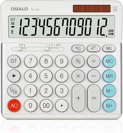 OSALO Desktop Calculator Extra Large Display 12-Digit Big Buttons Accounting by OSALOWelcomesYou