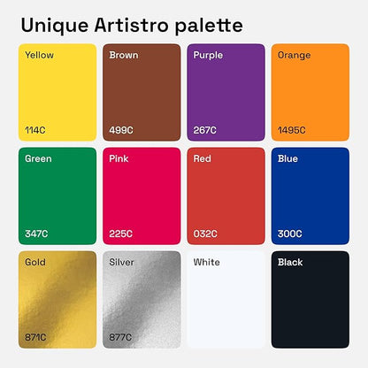 ARTISTRO 12 Regular Paint Pens for Glass Marking, Rock Painting, Scrapbooking - Image 3