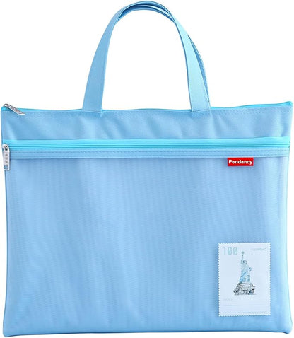 Pendancy Mesh Zipper Pouch 11x13.7 in, Large Double Pocket Waterproof File Bag by Pendancy