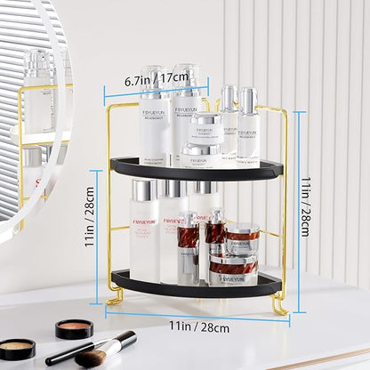 FSyueyun 2-Tier Corner Bathroom Counter Organizer, Tool-Less Installation - Image 6