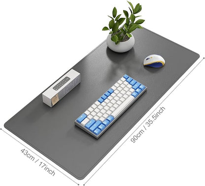 DAWNTREES Desk Mat Protector, PU Leather Desk Pad, Non Slip, Large Mouse Pad - Image 2
