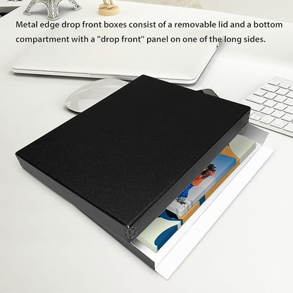 Lineco Museum Archival Storage Box, 8.75x10.75x1.5 in. Drop Front Design. - Image 3