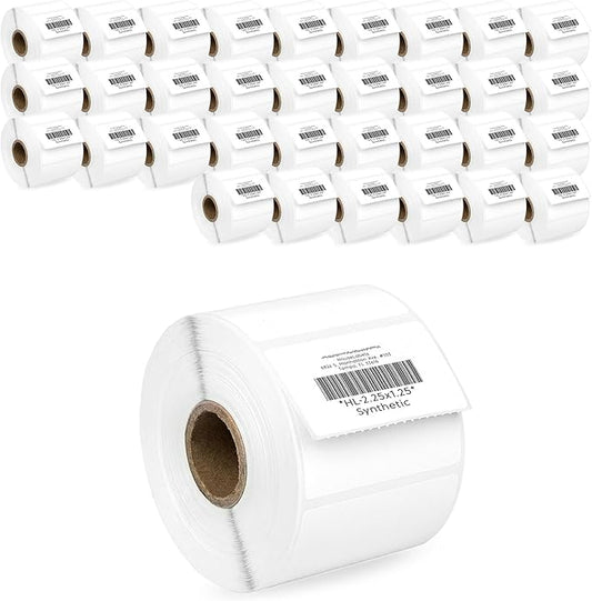 HOUSELABELS 2.25" x 1.25" Address Labels on 1" Core in Polypropylene Compatible by HouseLabels