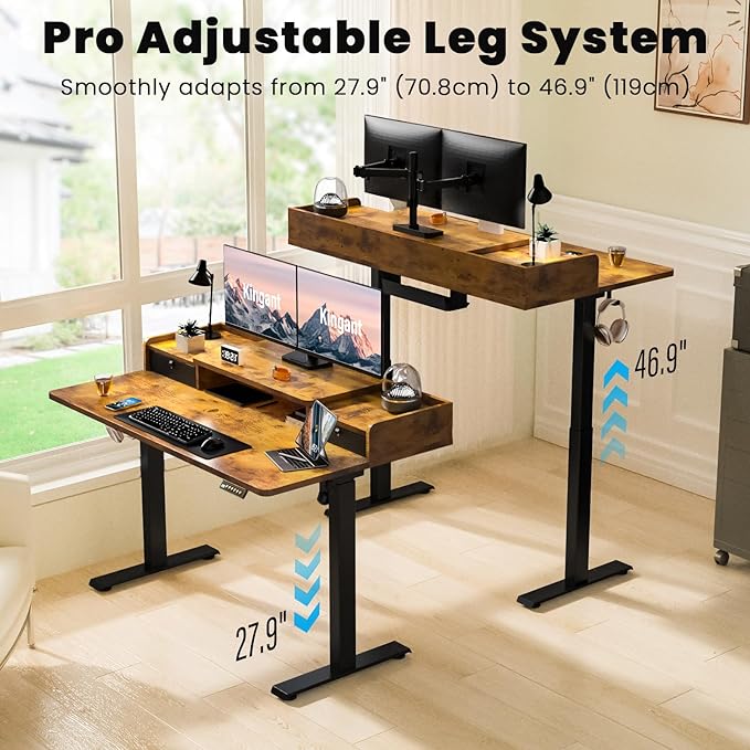 Kingant 48 x 30 Inch Electric Standing Desk - Image 4