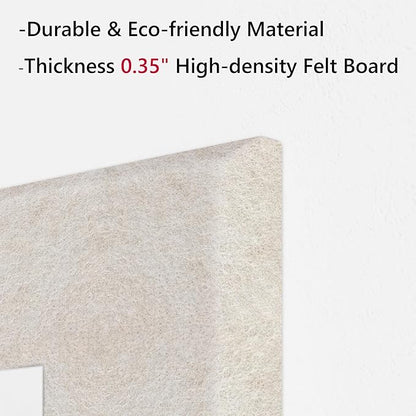 Neatsure Large Cork Board for Wall, 12 Panels Felt Tiles Tack Push Pin Board - Image 4