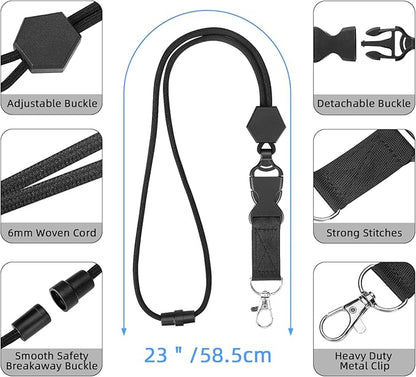 Oaridey ID Badge Holder with Lanyard, Safety Breakaway Lanyard with ID Holder - Image 2