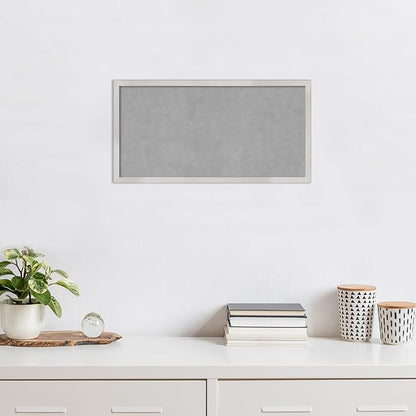 Amanti Art Silver Framed Magnetic Board 13x25 Small Vision Board - Image 5