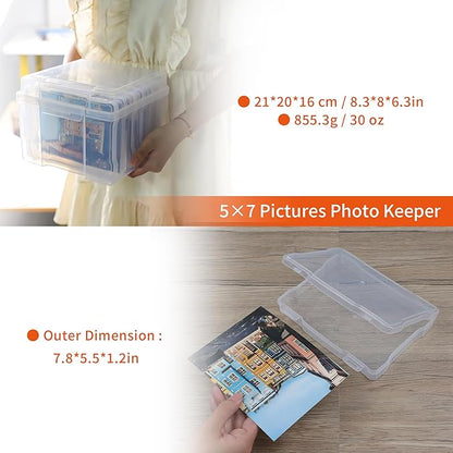 Find Scrapblooms 5×7 Photo Storage Box, Plastic photo keeper - Image 2