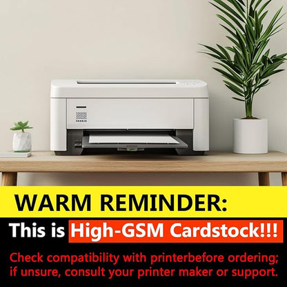 OcePor 200 Sheets White Cardstock 8.5” x 11”, 92lb/250gsm Card Stock, Thick - Image 3
