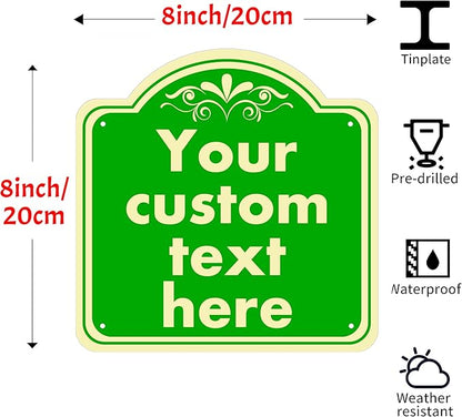 personalized metal sign, Custom Indoor/Outdoor Decorative Sign，Aluminum - Image 2