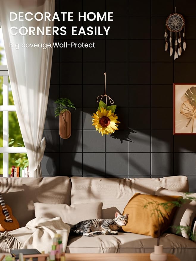 Bumusty Large Cork Board Alternative-36 x24 Felt Bulletin Board Tiles, - Image 4