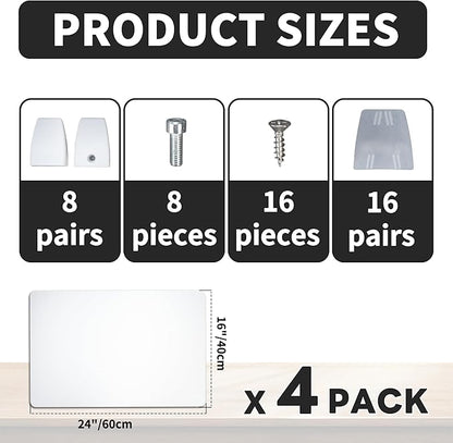 Nisorpa Desk Divider Privacy Panels Acrylic Partitions - Image 2
