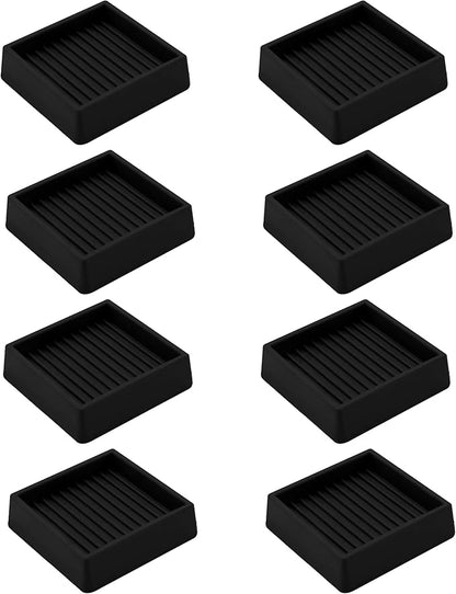 VOCOMO 2X2 Rubber Caster Cups, Non Slip Furniture Pads, Anti-Slip Gripper by VOCOMO