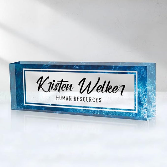 Custom Name Plate for Desk, Desk Name Plate Personalized, Office Decor for by SalaGraphics