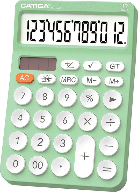 CATIGA 12 Digit Desktop Calculator Basic Desk Calculator by CATIGA