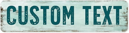 Custom Sign, Custom Street Sign, 11 Font Colors, 13 Font Styles, 4 Hole Options by MySignCenter