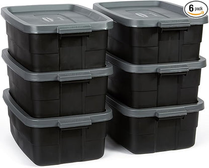 Rubbermaid 6-Pack Totes for Storage by Rubbermaid