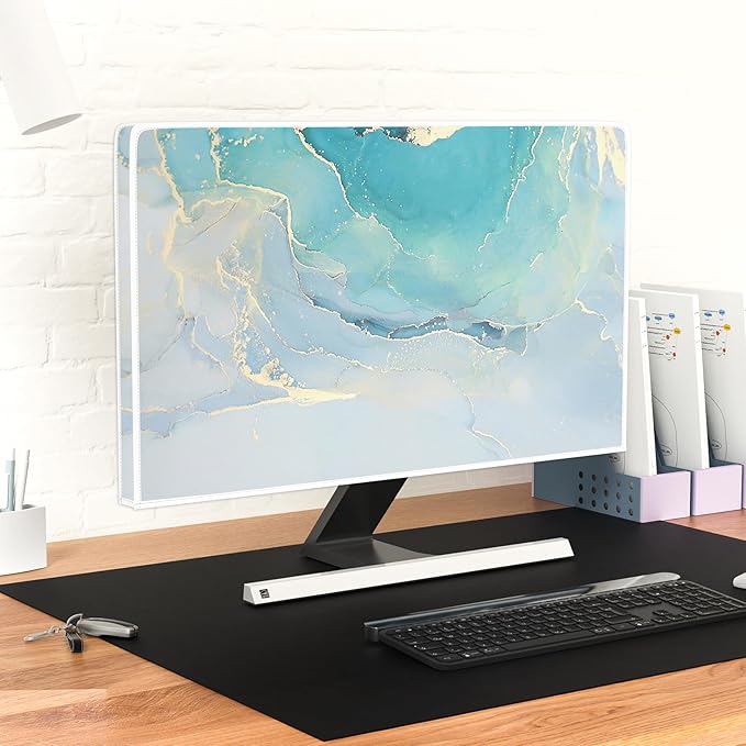 Baocicco Blue Green Marble TV Display Screen Cover 37, 39 Inch Creative - Image 6