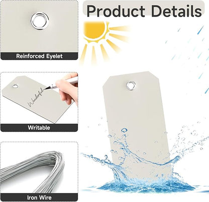 100 Pieces Plastic Shipping Tags - Image 3