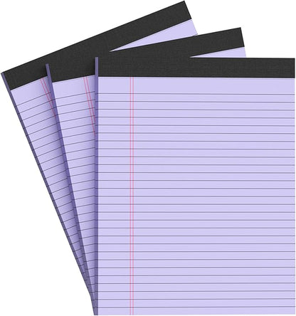 AILZFEI Purple Legal Pad Note Pads 8.5 x 11 inch, Wide Ruled, 30 Sheets/Pad by Unknown