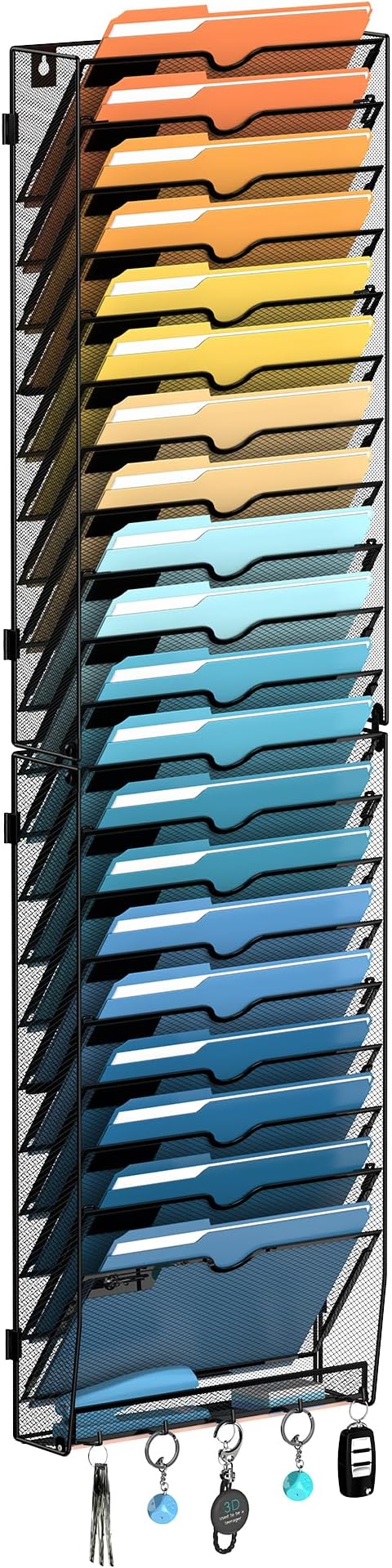 SUPEASY 21-Tier Wall File Holder Organizer by SUPEASY