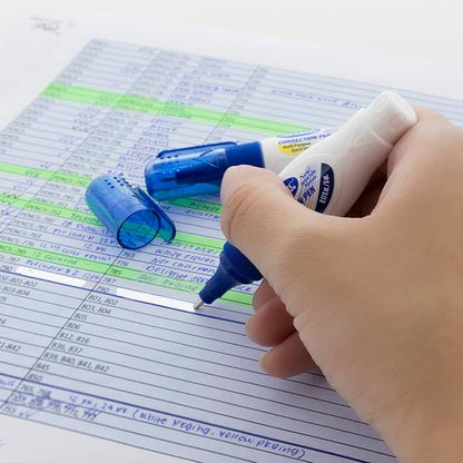 BAZIC Products Correction Pen – Corrections Fluid, Precise Metal Tip White Out - Image 3