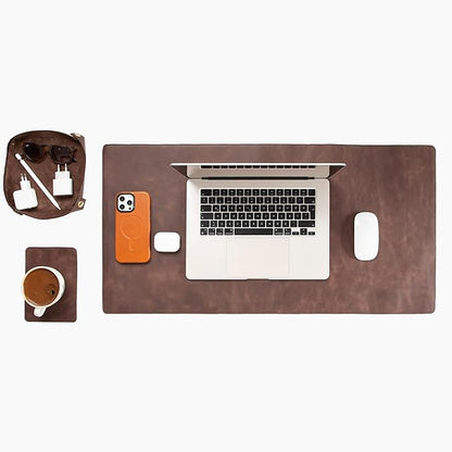 Node Leather - Genuine Leather Desk Mat, Desk Organizer & Cup Coaster - Leather by NodeLeather