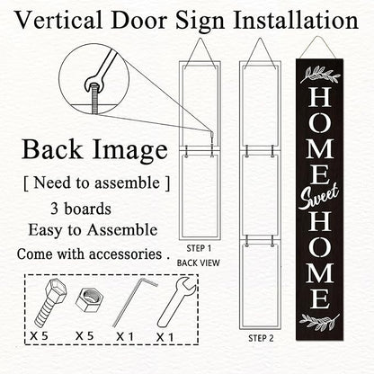 Farmhouse Wooden Welcome Sign Stand - Image 5