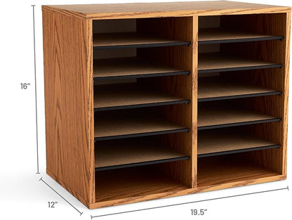 Safco 9420MO Adjustable Literature & Paper Organizer, 12 Compartment Mailbox - Image 5