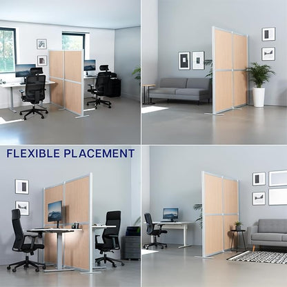 VIVO Modular Wall System, 2 PET Panels, Modern Professional Office Cubicle - Image 5