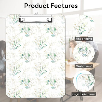 Luminzo Plastic Cute Clipboard Low-Profile Metal Clip, A4 Letter Size 9 x 12.5 - Image 6