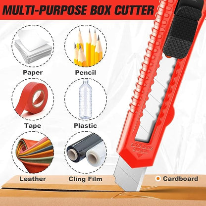 JOYUMY 20 Pack Utility Knife, Box Cutter Retractable, Box Knife - Image 3