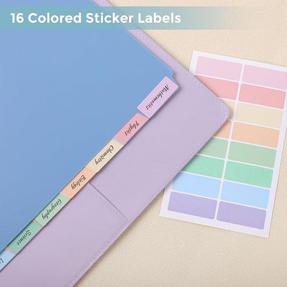 SKYDUE Durable Plastic 8-Tab Dividers, Big Tab Dividers - Image 5