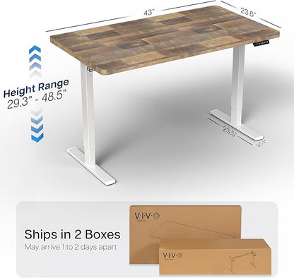 VIVO Electric 43 x 24 in Standing Desk, Memory Height Adjustment, 1B Series - Image 3