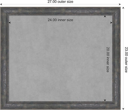 Amanti Art Grey Framed Magnetic Board 23x27 Medium Vision Board - Image 3