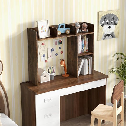 Tangkula Desktop Bookshelf, Countertop Storage Hutch - Image 4