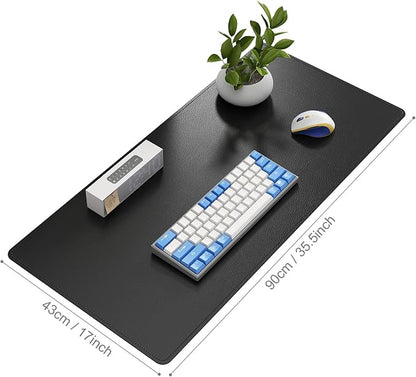 DAWNTREES Desk Mat Protector, PU Leather Desk Pad, Non Slip, Large Mouse Pad - Image 2