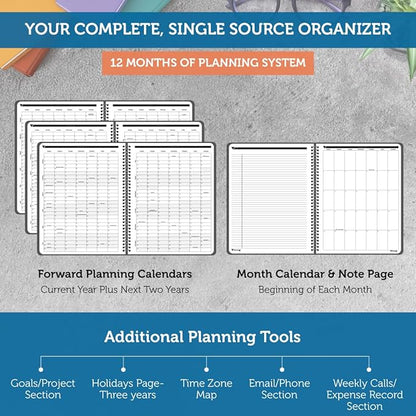 Planner Pad Spiral Bound January-December 2026/ Calendar Year 8 1/2" x 11" - Image 4