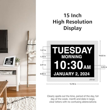American Lifetime 【New 2024 Dementia Clock Large Digital Clock - Image 4