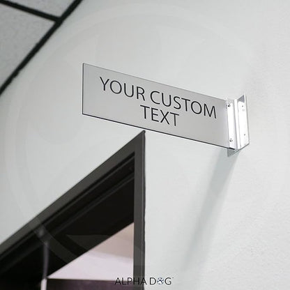 ALPHA DOG SIGNS Custom Projecting Hallway Nameplate, Personalized 2-Line Text - Image 4