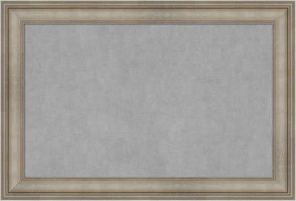 Amanti Art Silver Framed Magnetic Board 25x37 Large Vision Board by AmantiArt