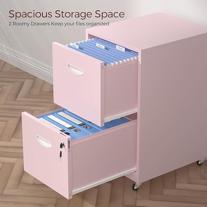 Kubohogar 2 Drawer Mobile File Cabinet - Image 8