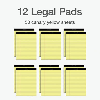 Oxford Premium Legal Pads, 12 Pack, Premium Note Pads, 50 Legal Rule 8.5" x 11" - Image 6