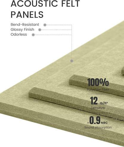 Fluxynara Large Felt Bulletin Board 36" x 24"Cork Board Alternative-6 Pack - Image 4