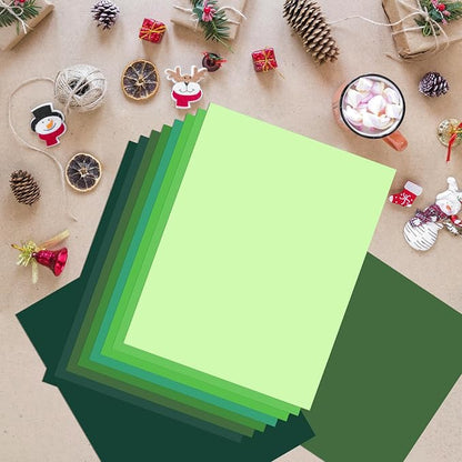 OcePor 80 Sheets Green Cardstock Paper, Colored Printer Paper 8.5 x 11 - Image 4